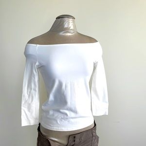 Tammy Mars off shoulder spandex top size S Made in USA fits XS